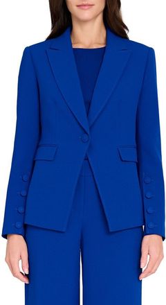Tahari by ASL One-Button Blazer in Cobalt at Nordstrom, Size 14P
