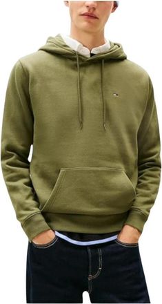 Tommy Hilfiger Hoodie - Heren - Hoodies - Groen - L - Katoen - Hoodies & sweatvesten
