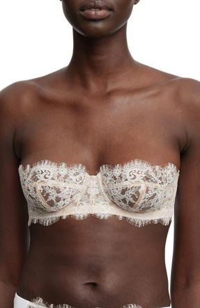 Skarlett Blue Entice Strapless Multi-way Underwire Bra in White/nylon at Nordstrom, Size 36A