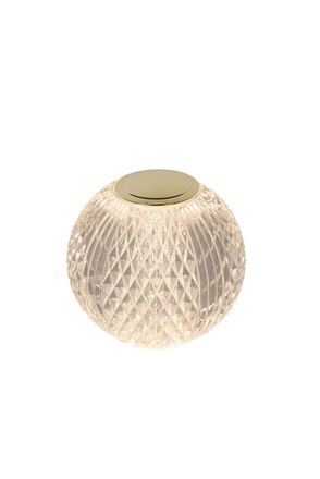 Lucide L&aacute;mpara de mesa de acr&iacute;lico con 1 LED integrado, transparente