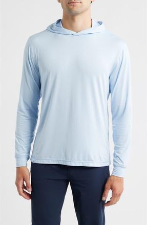 Johnnie-O Talon PREP-FORMANCE Long Sleeve Hooded T-Shirt in Kona at Nordstrom, Size Medium