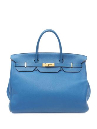 Herm&egrave;s 2011 Togo Birkin Retourne 40 handtas - Blauw