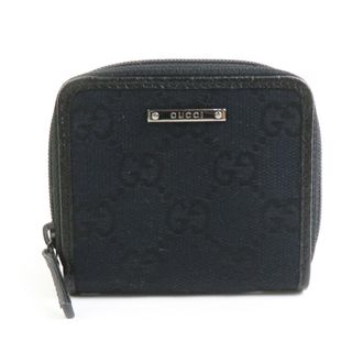 Gucci Black Gg Canvas Leather Coin Purse/Coin Case (Pre-Owned)