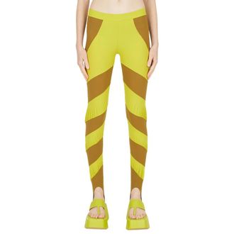 Paula Canovas Del Vas Multi Stripe Leggings - female - Paula Canovas del Vas - Leggings - Yellow - L - Trousers