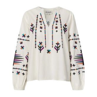 Lollys Laundry Blouse - Dames - Blouses - Wit - S - Katoen - Overhemden