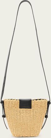 AllSaints Paper Ebro Woven Straw Cross Body Bag, Size: One Size