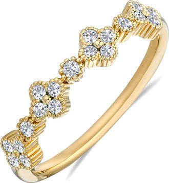 The Diamond Store Alegria Lab Diamond Ring 0.27ct in 18k Gold Vermeil
