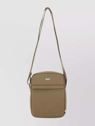 HUGO BOSS leather messenger bag