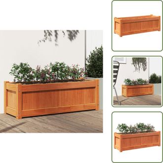 vidaXL Fioriera per balcone - vidaXL Fioriera Giardino Marrone Cera 90x31x31 cm Legno Massello Pino - Fioriera per patio