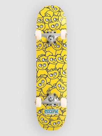 Meow Skateboards Sticker Pile Soft Top CMYK 6.75 Complete geel