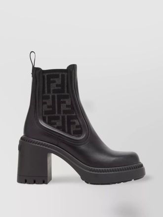 Fendi biker boots domino chunky heel platform