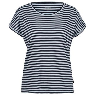 Stoic Merino155 LaholmSt. Loose Shirt Striped Merinoshirt f&uuml;r Damen | grau/blau