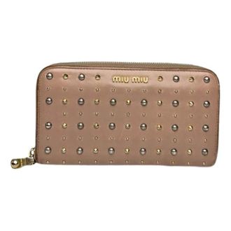Miu Miu Portafoglio in pelle Pre-owned - - Pre-owned - Donna - Rosa - ONE SIZE