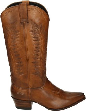 Sendra Western Leren Laars Cognac Kleur - Dames - Cowboylaarzen - Bruin - 42 EU - Leer - Schoenen