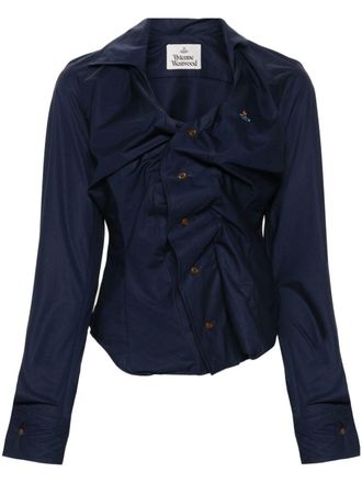 Vivienne Westwood Drunken denim shirt - Blue