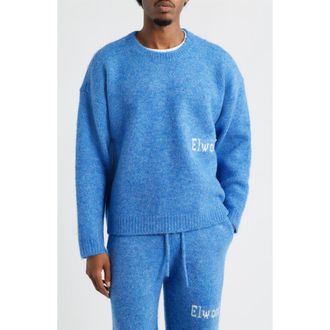 Elwood Oversize Crewneck Sweater in Blue at Nordstrom, Size Xx-Large