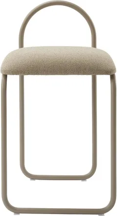 AYTM Design Barhocker Angui, Taupe Bouclé, Sitzhöhe 65.5 cm