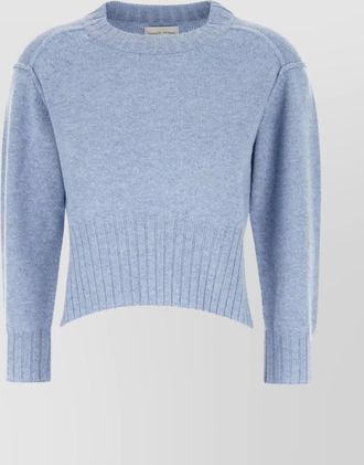 Loulou Studio cashmere lian sweater embroidered detail