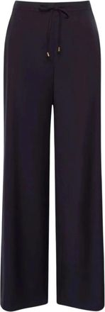 Max Mara Wijde broek - Dames - Wijde Broeken - Blauw - 2XS - Broeken
