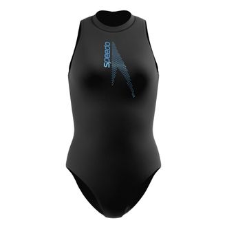 Speedo Dames Hydrasuit Effen Badpak (Zwart)