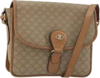 Celine Pre-owned Vintage Shoulder Bag - Dames - Vintage Schoudertas - Beige - ONE Size - Leer - Vintage