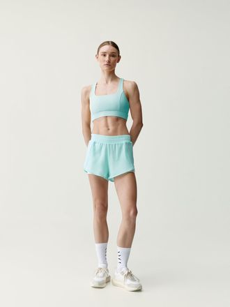 Born Living Yoga Top Padma 2.0 Wave/White Chalk