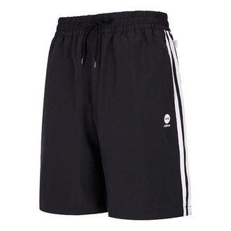 adidas neo Solid Color Logo Athleisure Casual Sports Shorts Black HD4713
