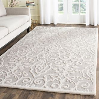 Safavieh Martha Stewart Hand Made Area rug, Whetstone Grey Traditional Style Non-Shedding