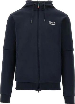 Emporio Armani Sudadera con cremallera Italia - Sweatshirts & Hoodies - Hombre - Azul - 2XL