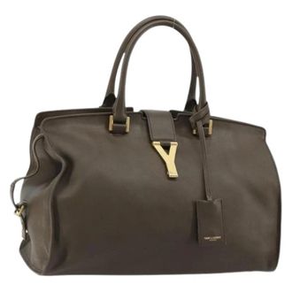 Saint Laurent Pre-owned Handbags, female, Brown, Size: ONE SIZE Pre-owned Vintage Handbag