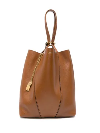 Chlo&eacute; Womens Spin Tote Bag In Grained Leather