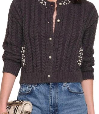 Heartloom Lottie Cardigan In Charcoal
