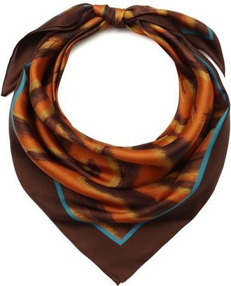 Kurt Geiger Tiger Square Scarf in Hawaiian Sunset at Nordstrom