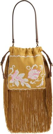Etro Kalispera Canvas Shoulder Bag in Ochre at Nordstrom