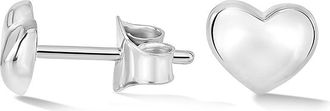 Dower & Hall Mini Puff Heart Studs