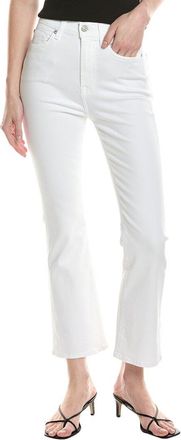 7 For All Mankind High-Waist White Slim Kick Jean
