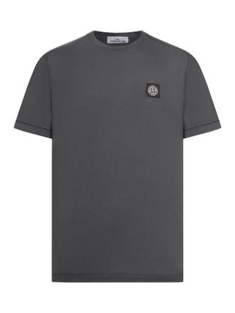 Stone Island COTTON T-SHIRT WITH LOGO COMPASS - Stone Island - Man
