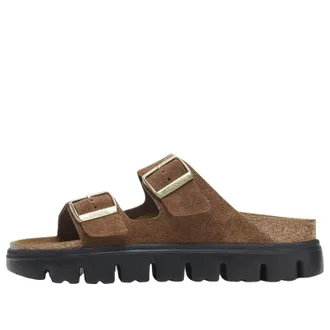 Birkenstock Arizona Chunky Suede Leather Dark Tea Black 1028389