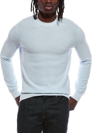Vince Geo Jacquard Wool & Cashmere Crewneck Sweatshirt