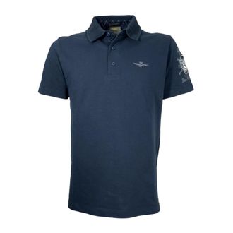 Aeronautica Basis Katoen Korte Mouw Polo Blauw - Heren - Polos - Blauw - M - Katoen - Tops