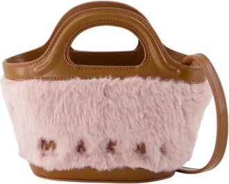 Marni Roze Synthetische Micro Tas Tropicalia - Dames - Handtassen - Roze - ONE Size - Polyester - Tassen