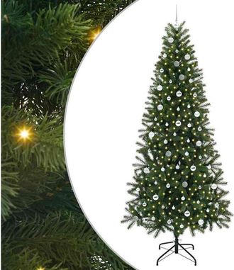 vidaXL &Aacute;rbol De Navidad Artificial Con 300 Led Verde 240 Cm Pe Y Pvc Vidaxl