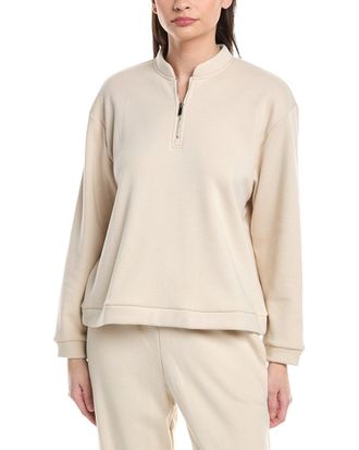 Natori Nova Cozy Brushed Knit Everywhere Zip-Up Top