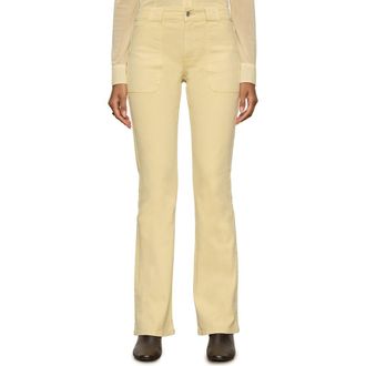 Sanctuary Hayden Utility Bootcut Jeans in Buttercream White at Nordstrom, Size 25
