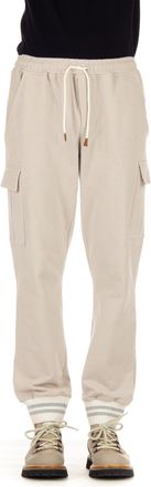 Eleventy Cargo-Style Sweatpants with Cashmere Accents and Adjustable Fit