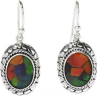 Samuel B. Ammolite Drop Earrings in Silver Multi at Nordstrom Rack
