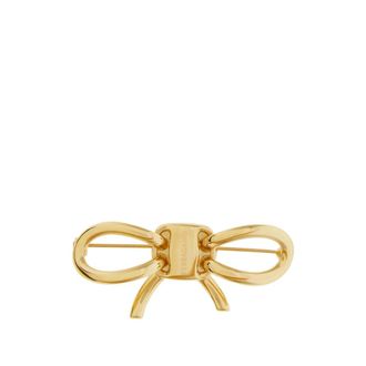 Ferragamo Vara Bow Brooch - Dames - Broches - Geel - ONE Size - Accessoires