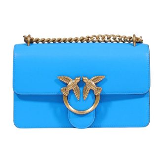 Pinko Pinko, Dames, Tassen, Blauw, Maat: ONE Size Leer