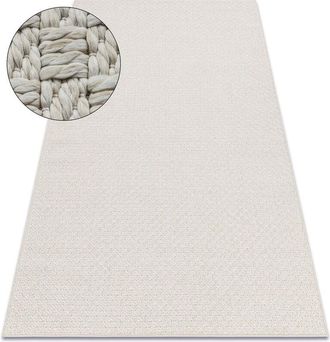 RugsX Rugsx - Alfombra Origi 3661 Crema - Hilo De Sisal Tejido Plano Beige 136x190 Cm