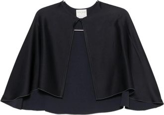 Forte_Forte Capes - Dames - Ponchos - Blauw - S - Jassen